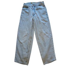 90s Bugle Boy Jeans Size 24 X 28 Extra Wide Leg Loose Fit Teen Youth